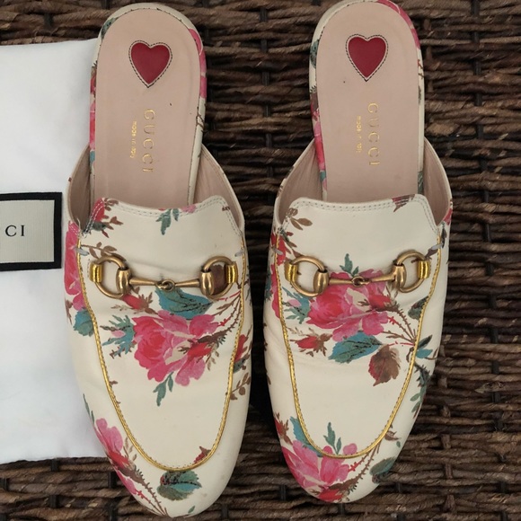 gucci mules floral